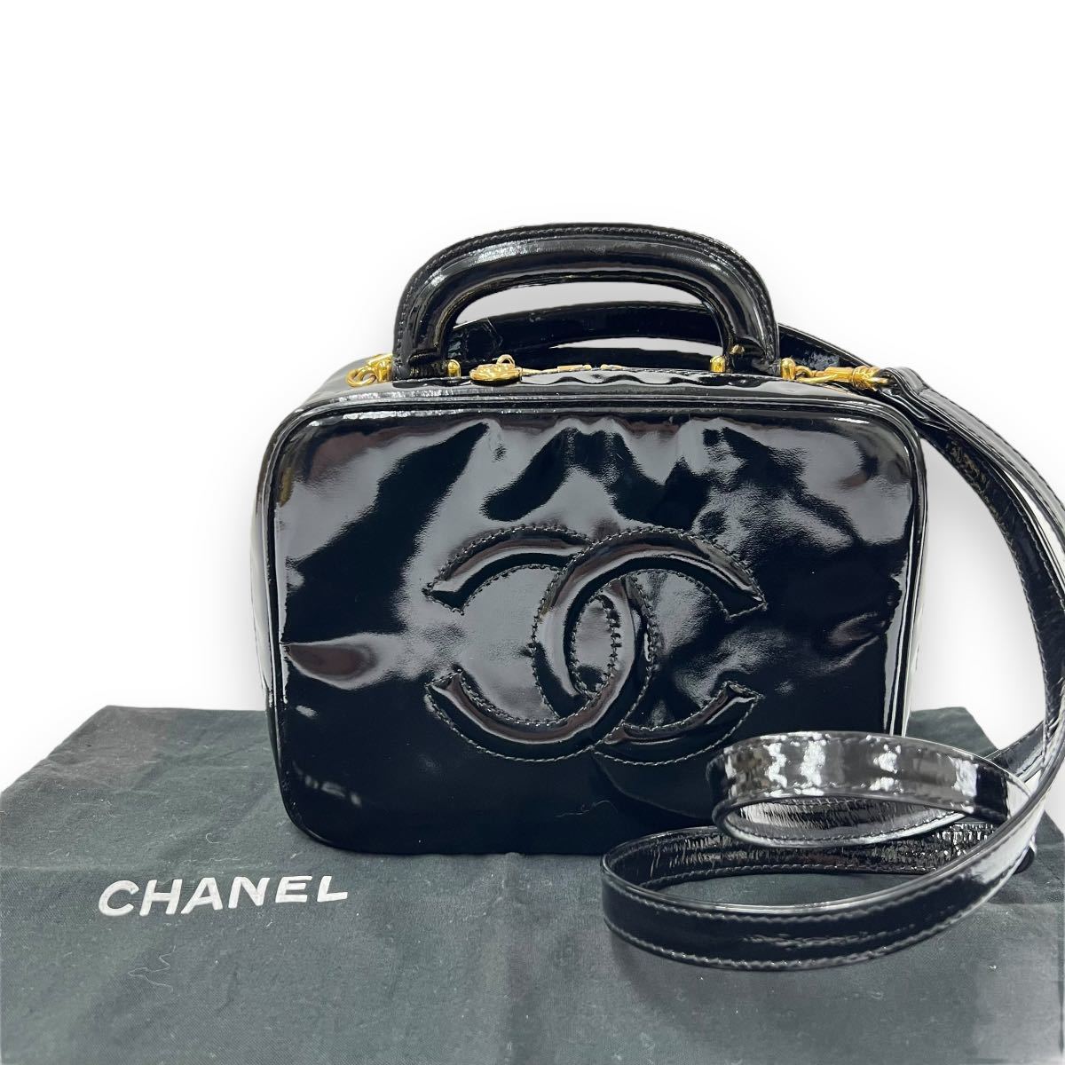 CHANEL シャネル バニティバッグ ココマーク パテント エナメル | 京都 