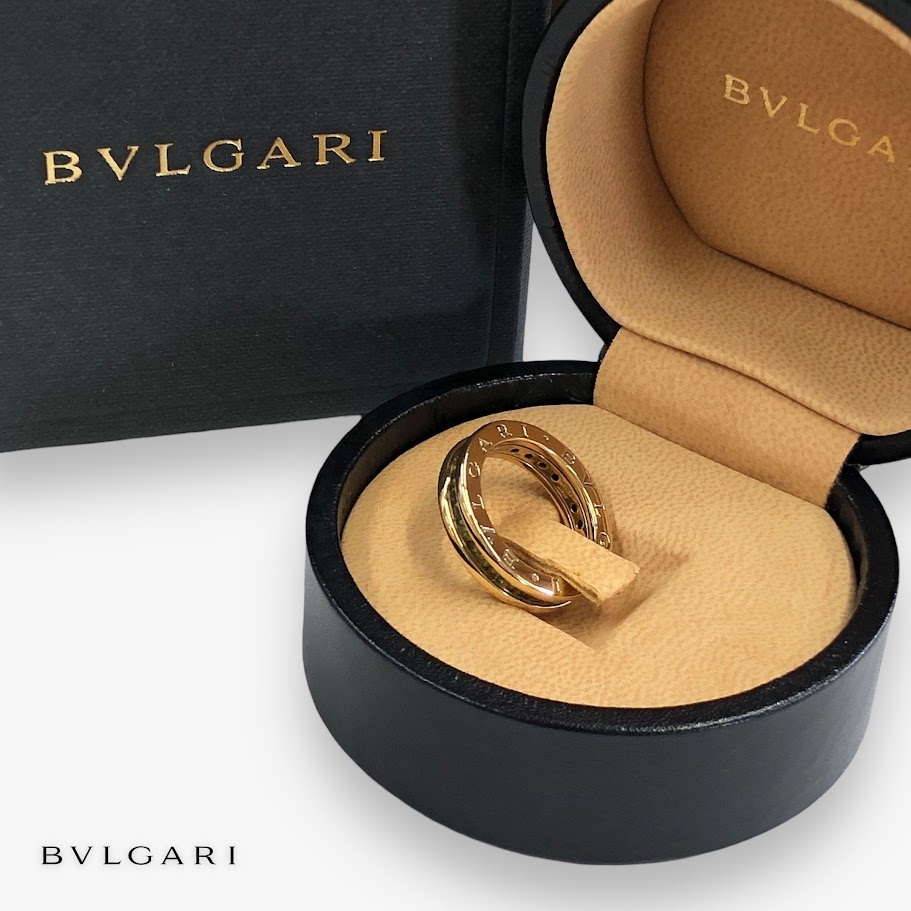 BVLGARI ブルガリ K18YG ペリドット B-zero1 ビーゼロワン リング 